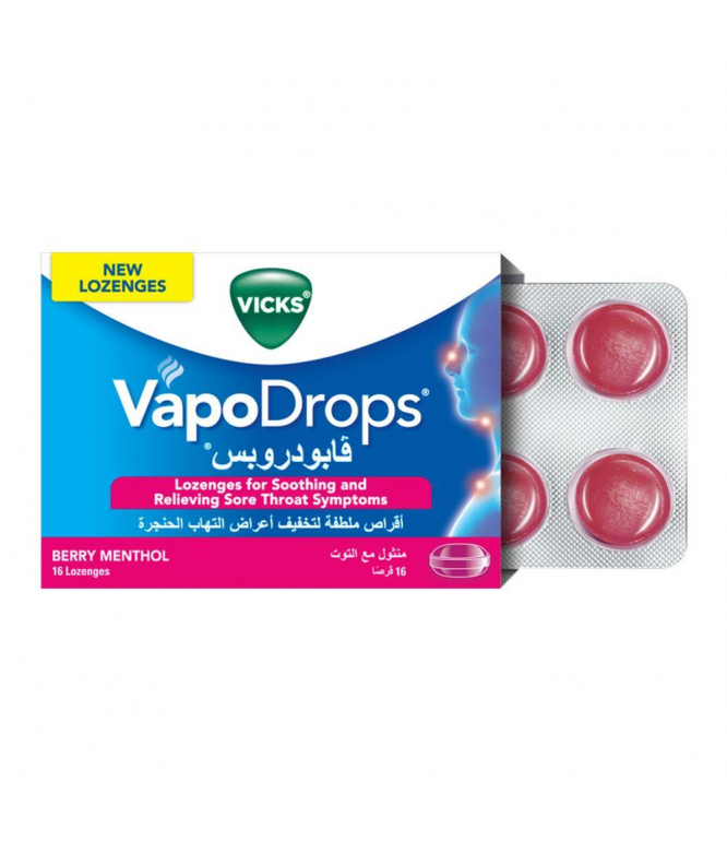Vicks Vapodrops Berry 16Pieces