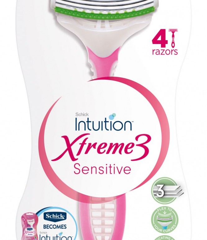 Schick Intuition XTREME3 SENSITIVE 4 TUB (6)
