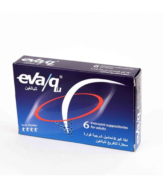 Eva Qu Evacuating Suppositories for Adults 6 Suppositories