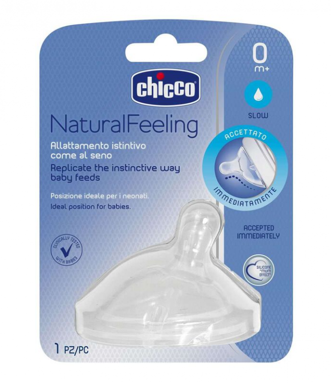 Chicco Teat Step-up slow Flow +0month