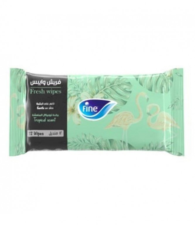 Fine Fresh Wipes Tropical 8's