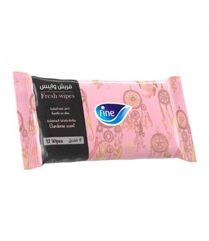 Fine Fresh Wipes Gardenia 8's
