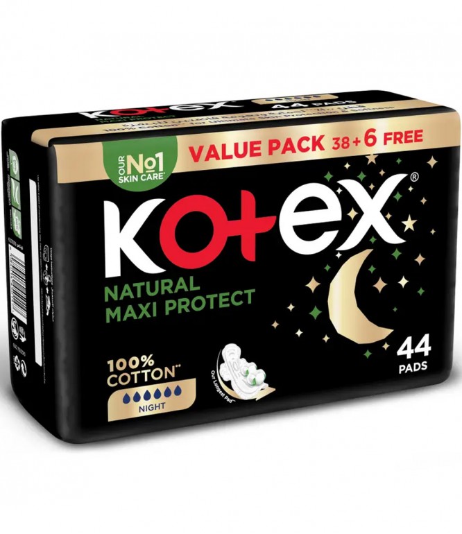 Kotex Natural Maxi Protection Night Female Diaper 44's