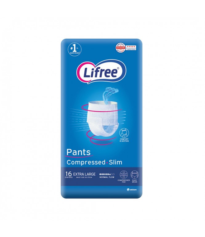 Lifree Pants Normal XL/Small Adult Diaper 16's