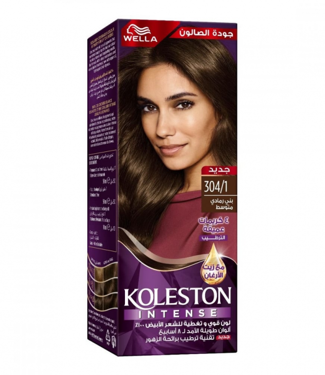 Wella Koleston Maxi 304/1 Medium Ash Brown Hair Color 