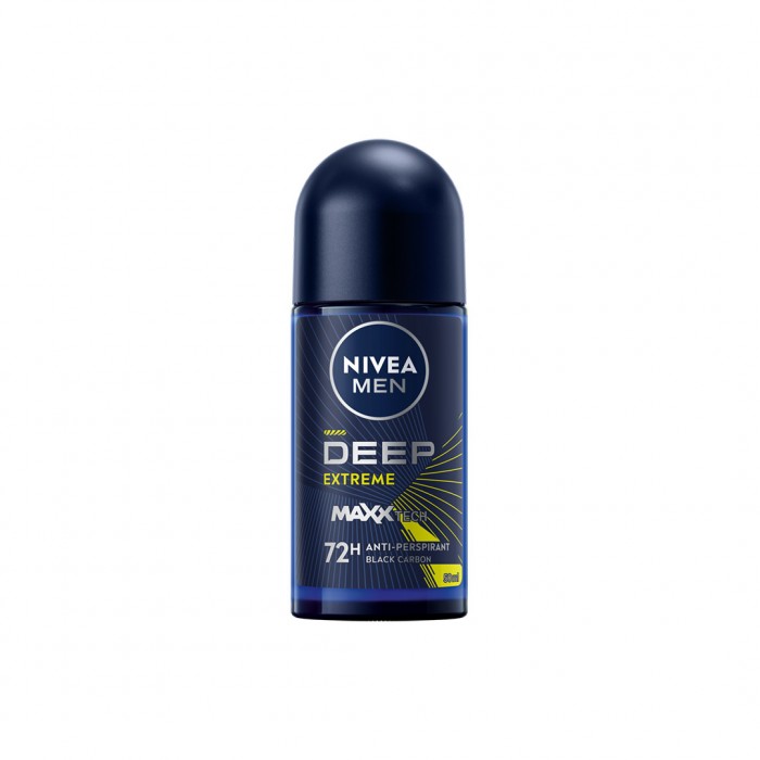 NIVEA Deep Sport Roll-On Deodorant - 72 Hours Protection - 50ml