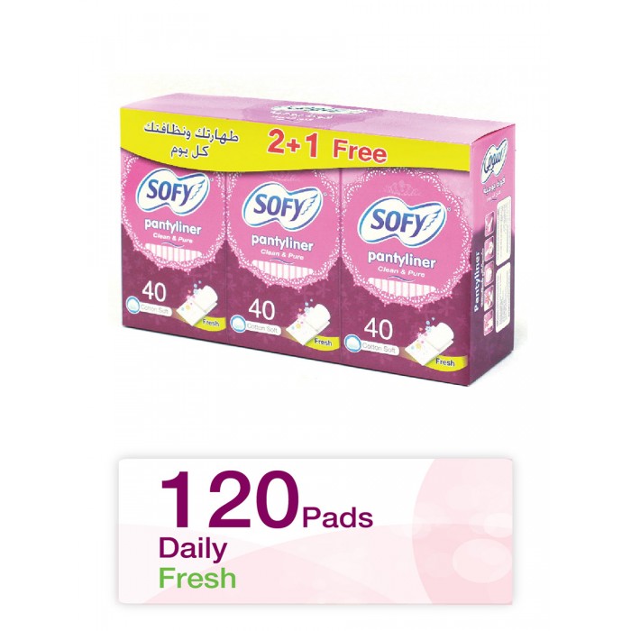 Sofy Panty Liner 2+1(Scented) 120'S