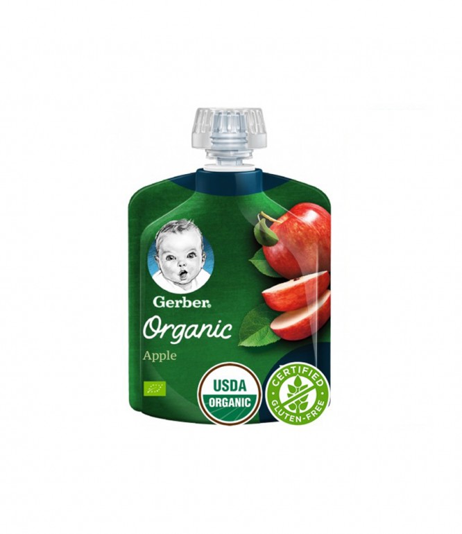 Gerber Organic Apple +6Months - 90 gm