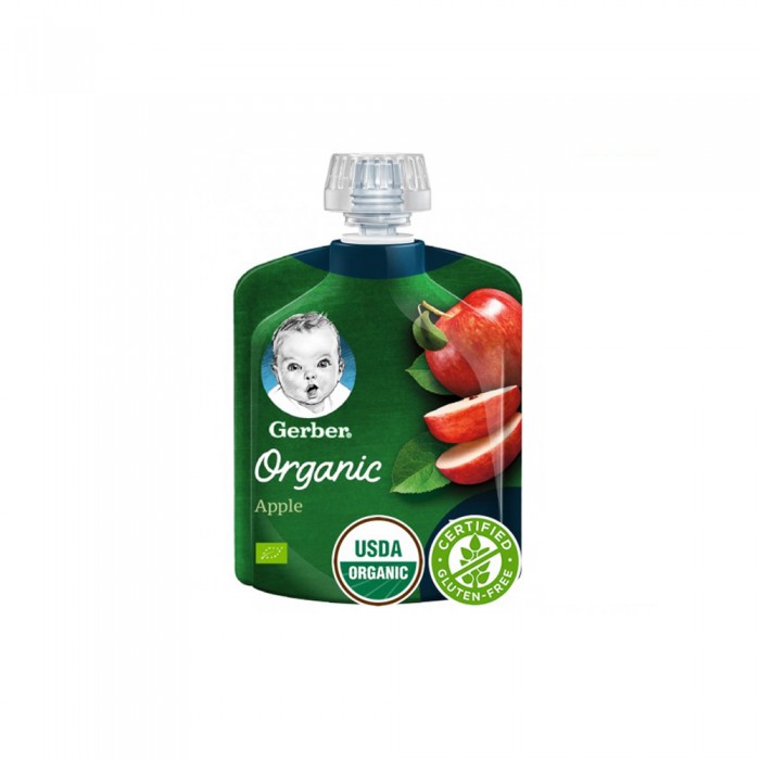 Gerber Organic Apple +6Months - 90 gm