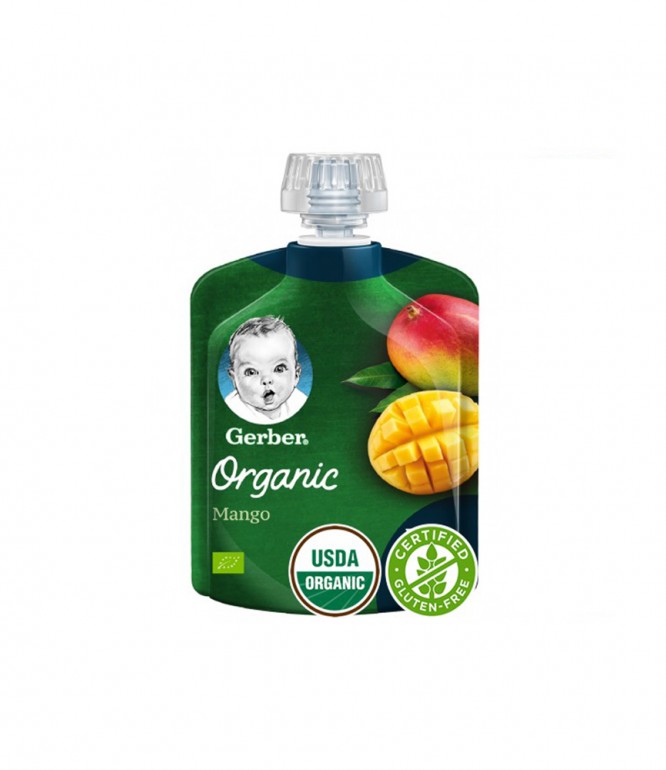 Gerber Organic Mango +6Months - 90 gm