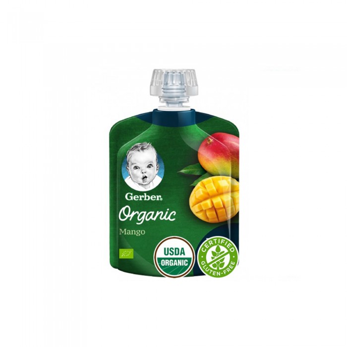 Gerber Organic Mango +6Months - 90 gm