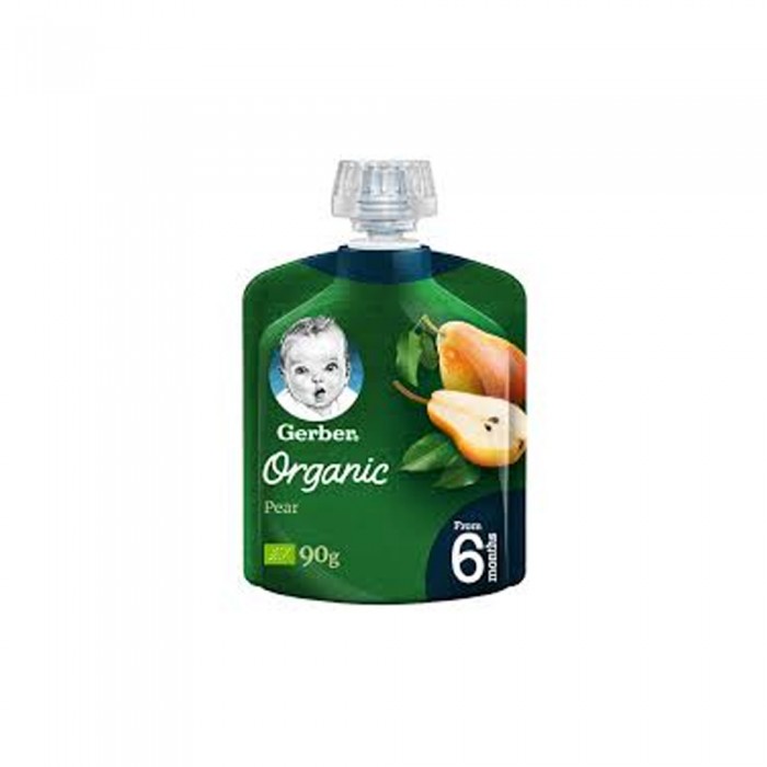 Gerber Organic Pear +6Months - 90 gm