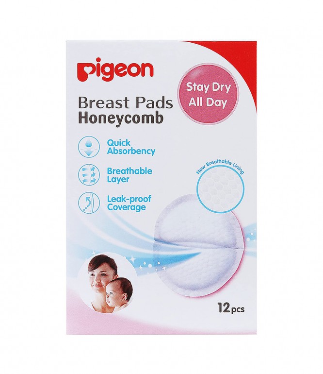 Pigeon Honey Comb Breast Pads 12 pieces