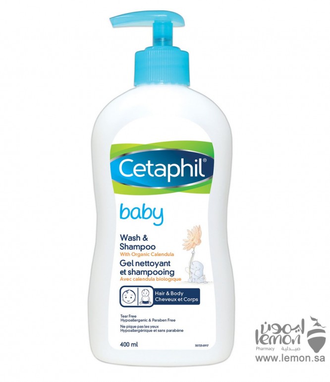 Cetaphil Baby Shampoo and Wash with Calendula 400 ml