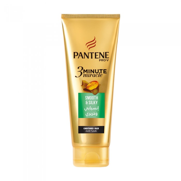 Pantene Pro-V 3 Minute Miracle Smooth & Silky Conditioner + Mask 200 ml