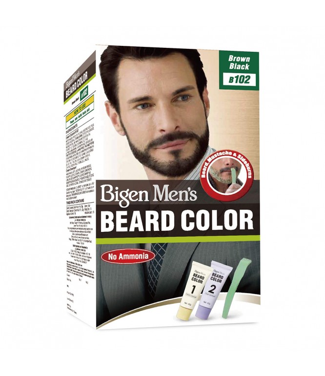 Bigen Men's Beard Colour - B102 Brown Black 