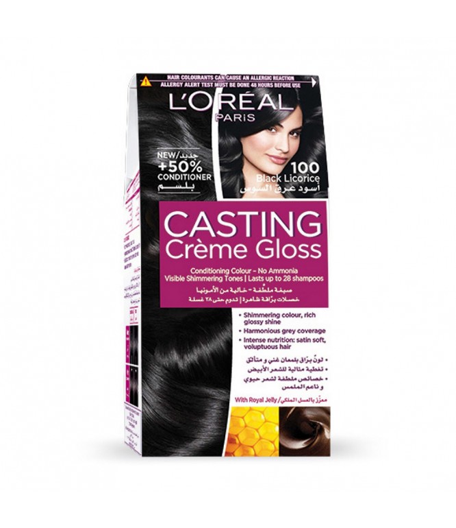 L'Oreal Casting Hair Color 100 Black Licorice 