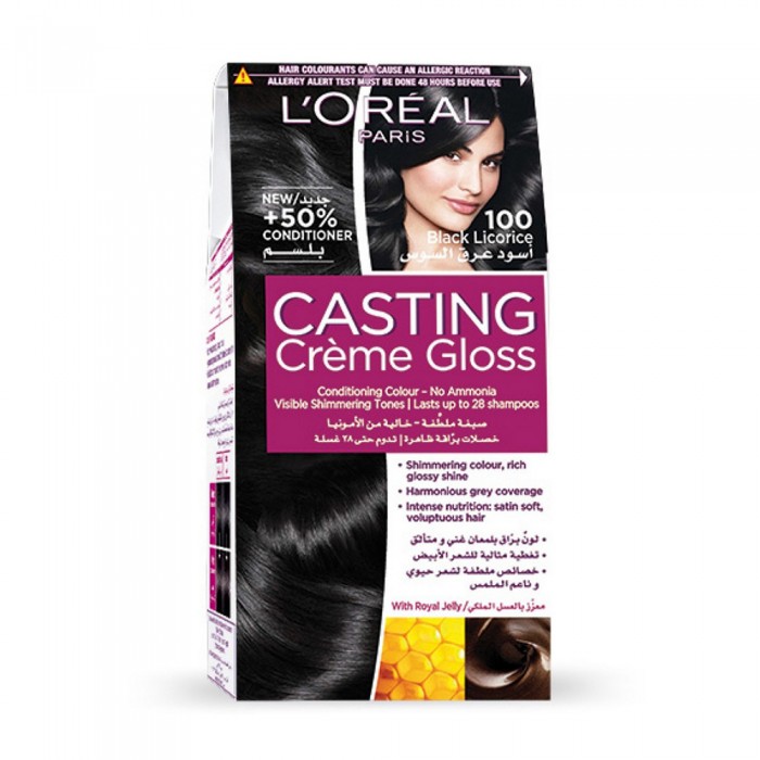 L'Oreal Casting Hair Color 100 Black Licorice 