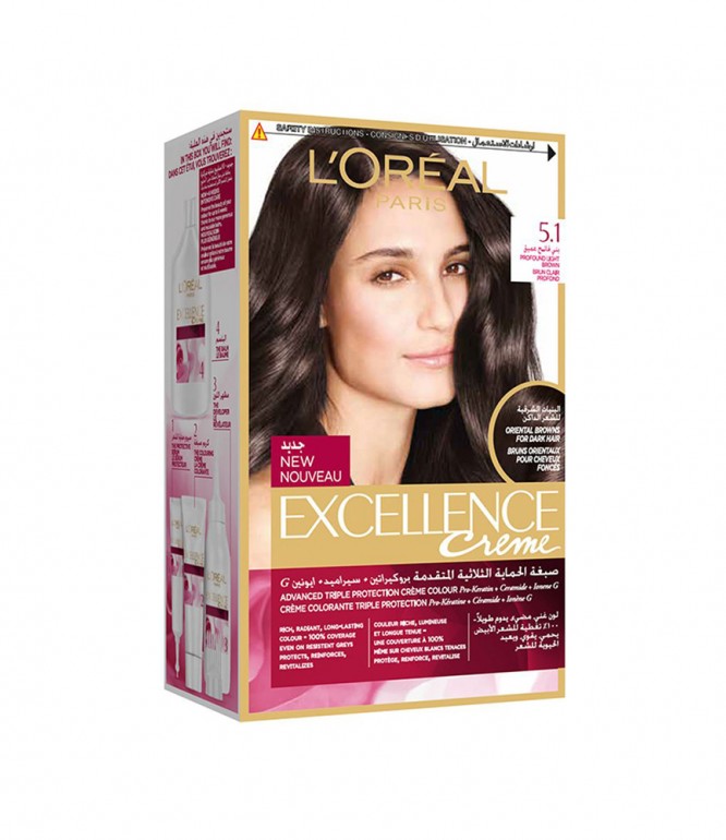 L'Oreal Excellence Creme 5.1 Deep Light Brown 