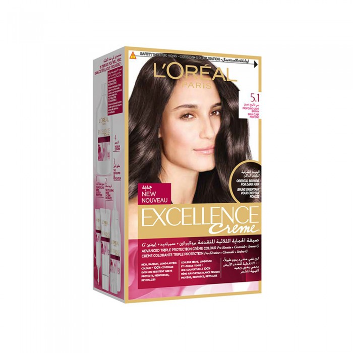 L'Oreal Excellence Creme 5.1 Deep Light Brown 