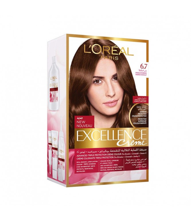 L'Oreal Excellence Creme - 6.7 Chocolate Brown 