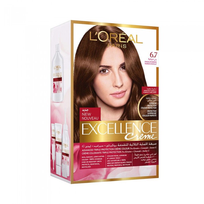 L'Oreal Excellence Creme - 6.7 Chocolate Brown 