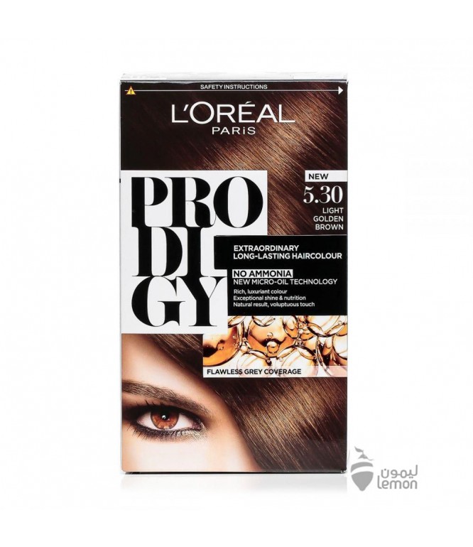 L'Oreal Prodigy Hair Color 5.30 Golden Light Brown