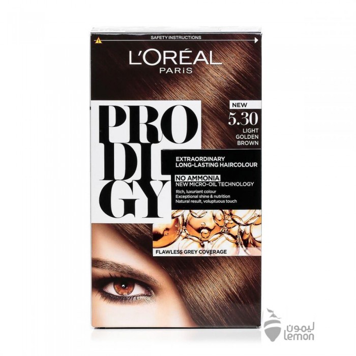 L'Oreal Prodigy Hair Color 5.30 Golden Light Brown