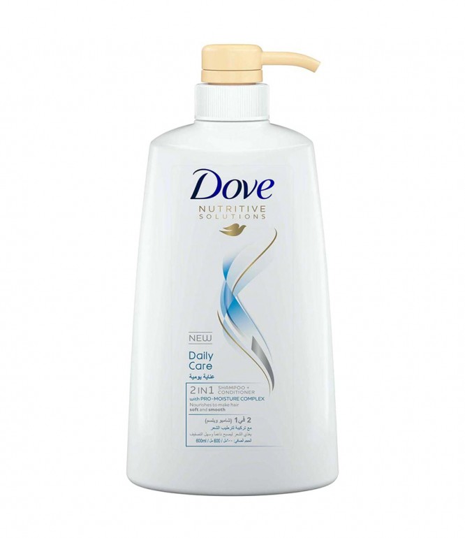 Dove Shampoo Daily Care 2*1 for Hair 600 ml 