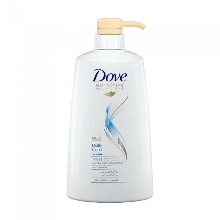 Dove Shampoo Daily Care 2*1 for Hair 600 ml 
