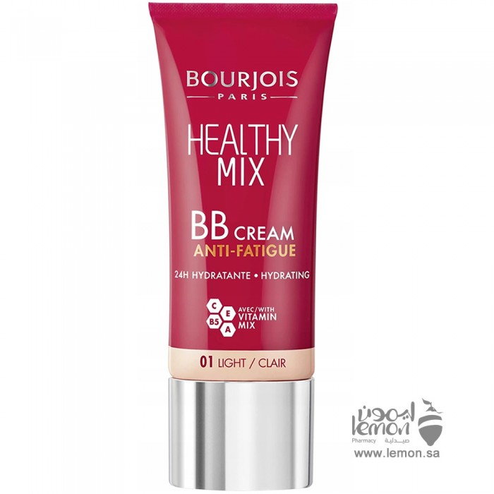 Bourjois Healthy Mix BB Cream Anti-Fatigue 24 hours hydrating shade 1 Light