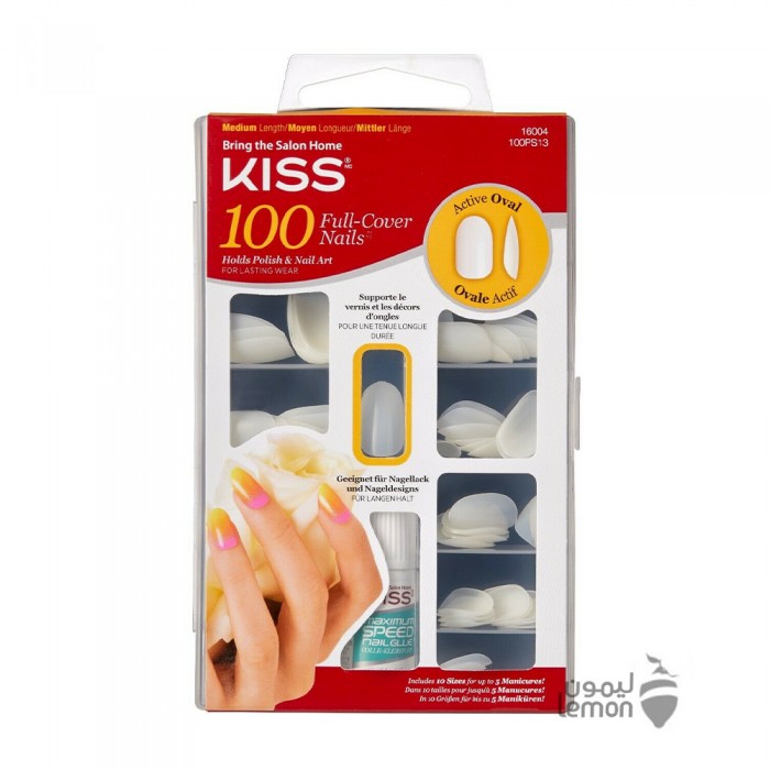 Kiss 100 Nails Active Oval PS13 