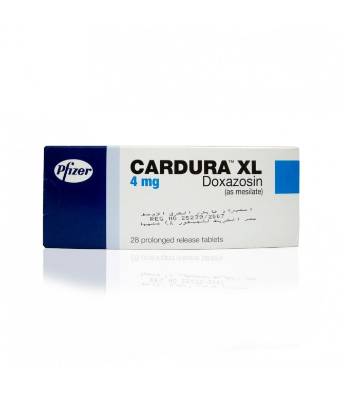CARDURA XL 4 MG TAB 28'S