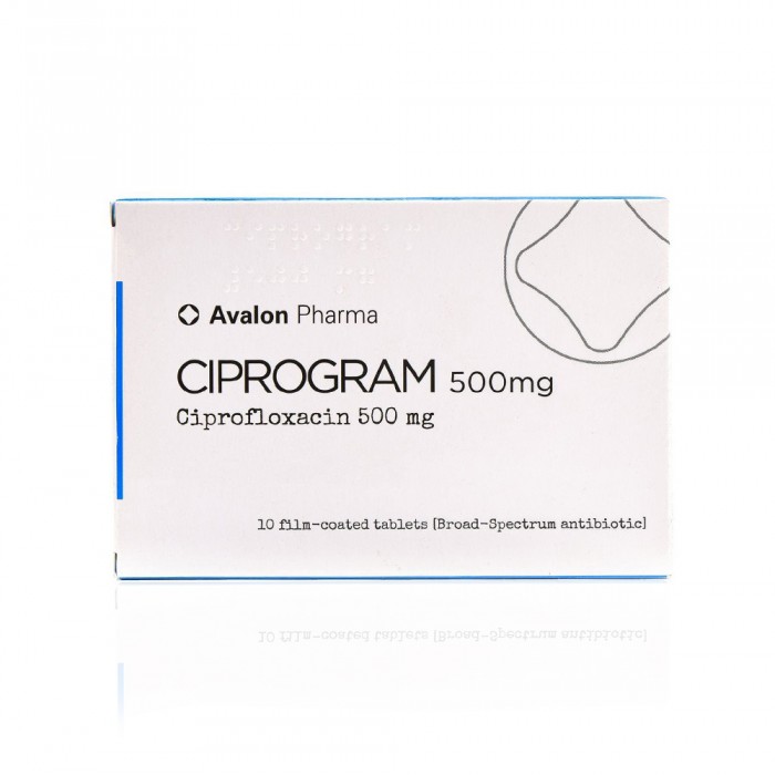 Ciprogram 500 mg Tablets 10'S