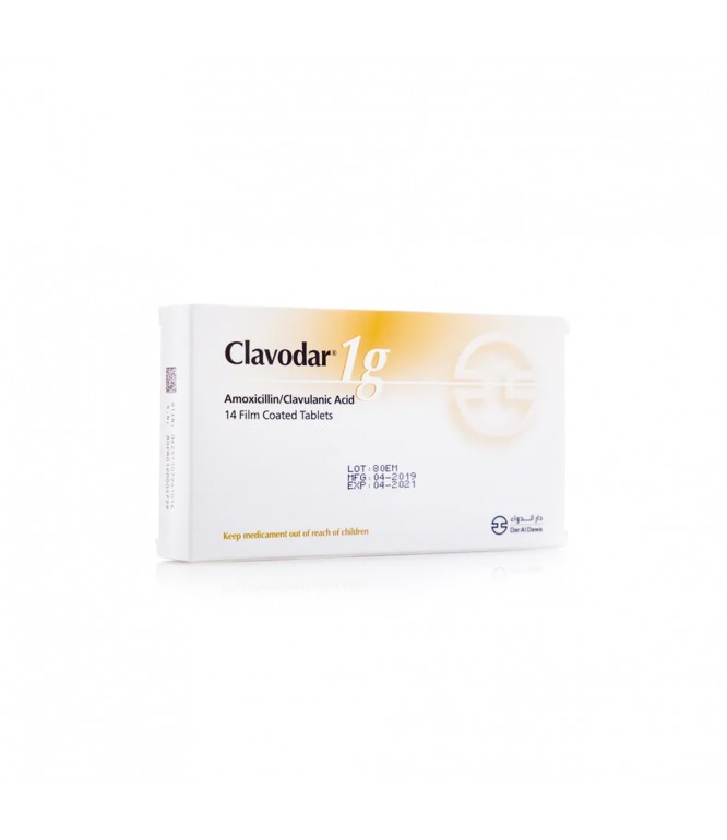 CLAVODAR 1GM TAB 14'S