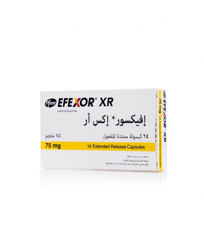إفيكسور إكس أر 75 مجم كبسول 14 حبة