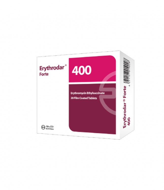 Erythrodar Fort 400 mg Tab 20's