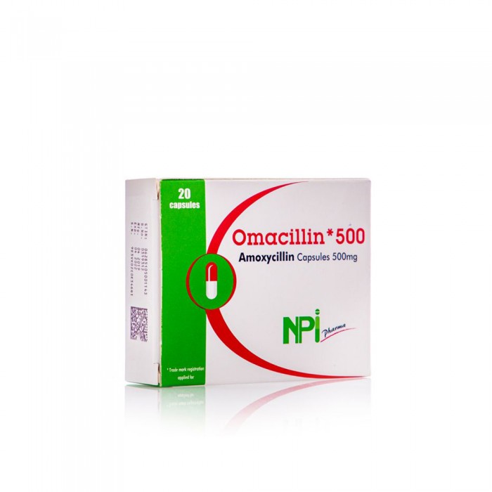 Omacillin 500 mg Capsules 20'S