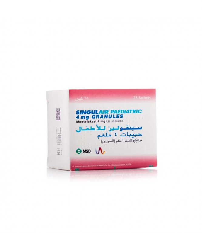 Singulair 4 mg Paediatric Granules 28 Sachet  