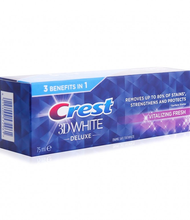 Crest Toothpaste 3D White Deluxe Vitalizing Fresh 75 ml