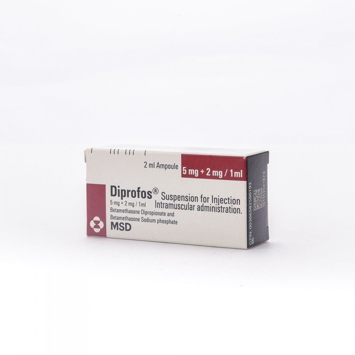 Diprofos 5 mg+ 2 mg/1 ml mg Ampoule 2 ml 1's