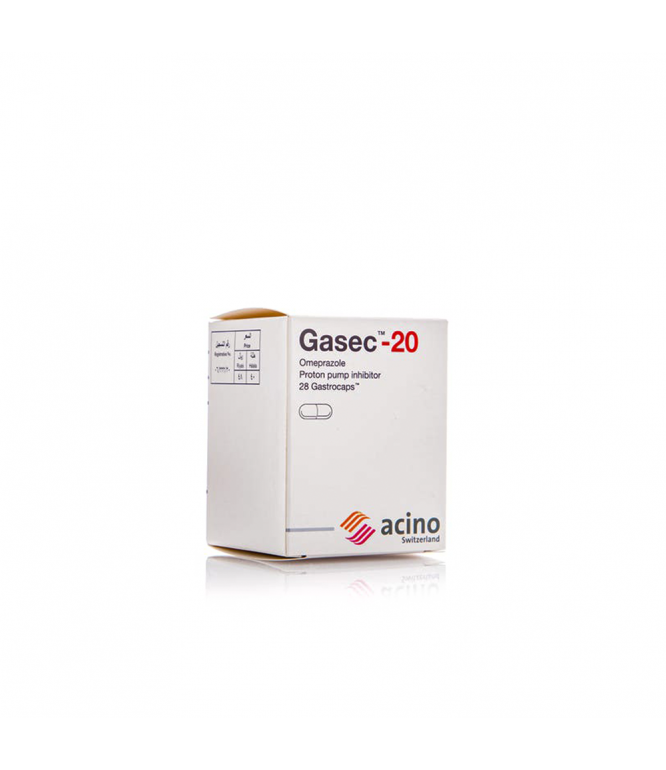 Gasec 20 mg  28 Capsules 