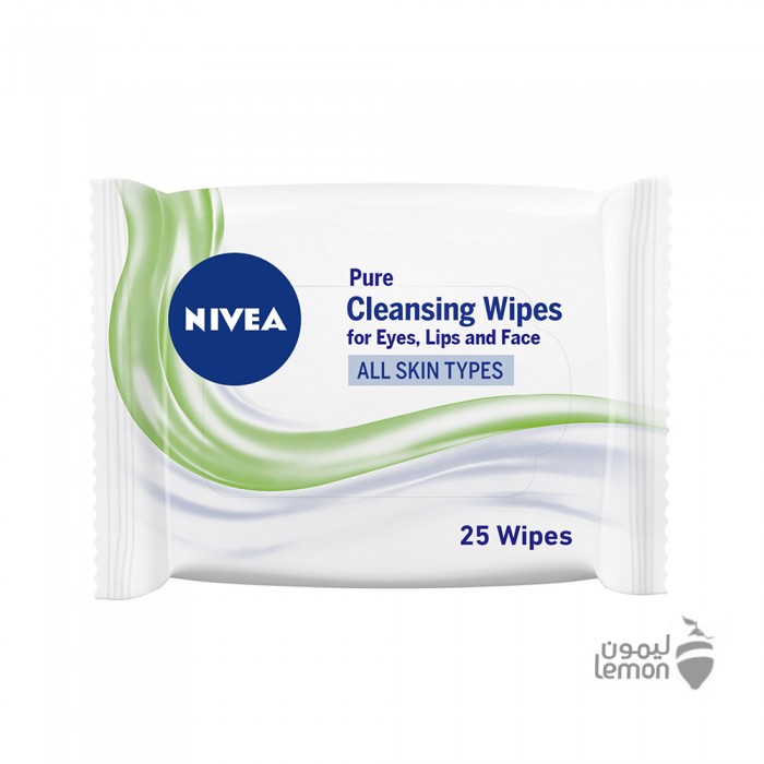 Nivea Facial Wipes Pure for Ladies 25'S