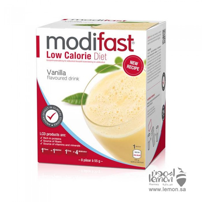 Modifast Low Calorie Drink Vanilla 8 meals