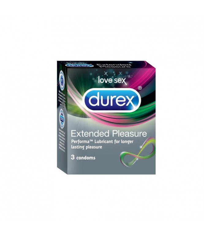 CONDOM DUREX EXTENDED PLEASURE 3'S 
