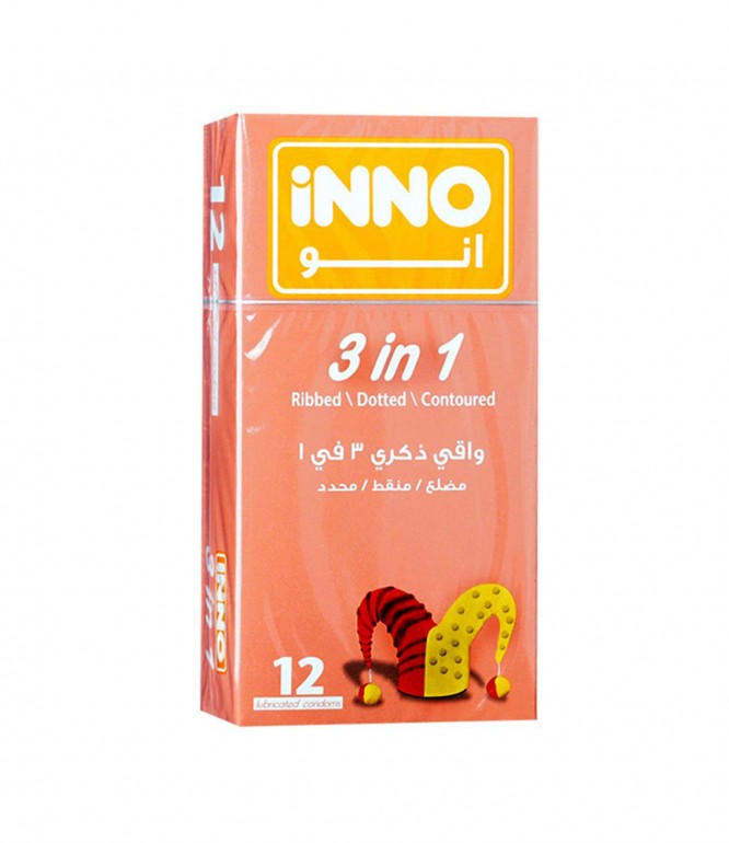اينو واقي ذكري 3 في 1 - 12 حبة