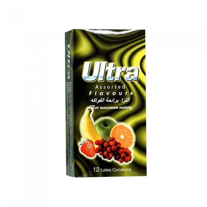 Condom Ultra Assorted Flavours 12 Pieces