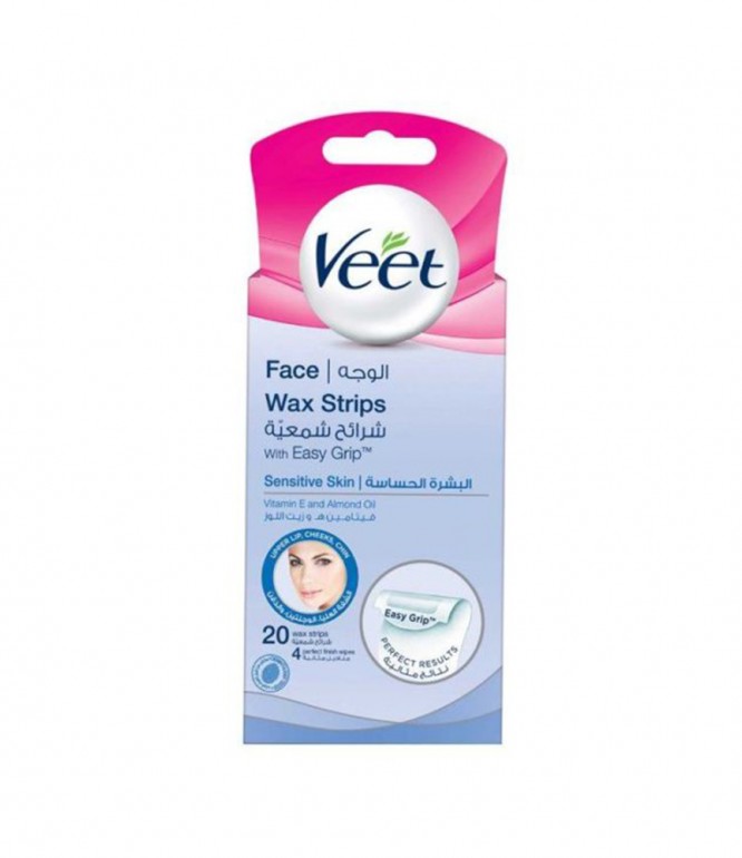 Veet Wax Strips Mini For Face 20 pcs