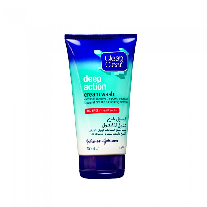 Johnson Clean and Clear Deep Action Cream Wash 150 ml 