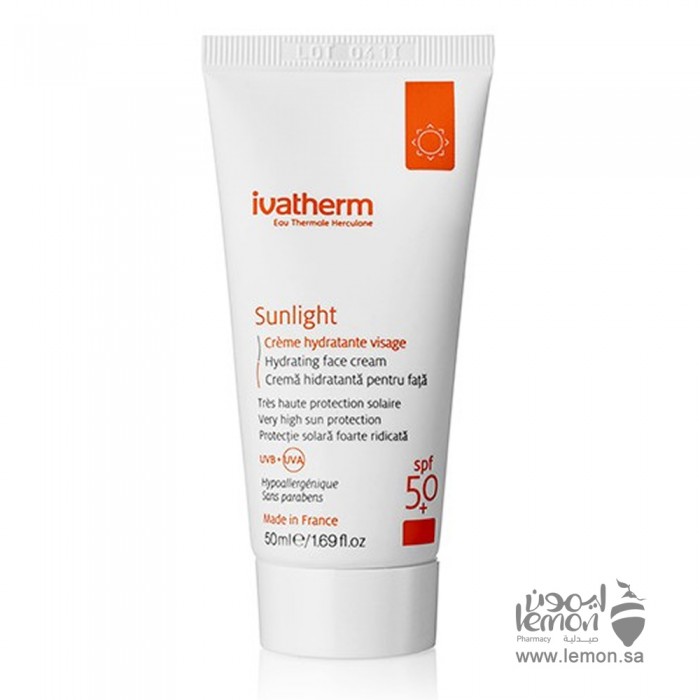Ivatherm Sunlight Hydrating Face Cream SPF 50+ 50 ml